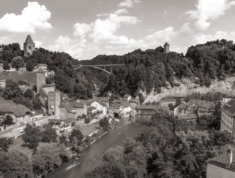 Basse-Ville Fribourg et Pont du Gottéron